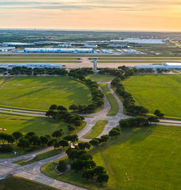 Aerial view of Alliance Airport